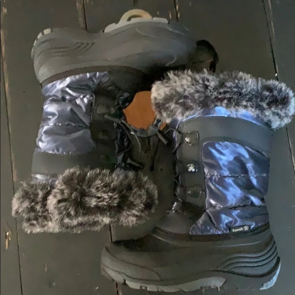 KAMIK Girls Snow Boots - Navy & Black
